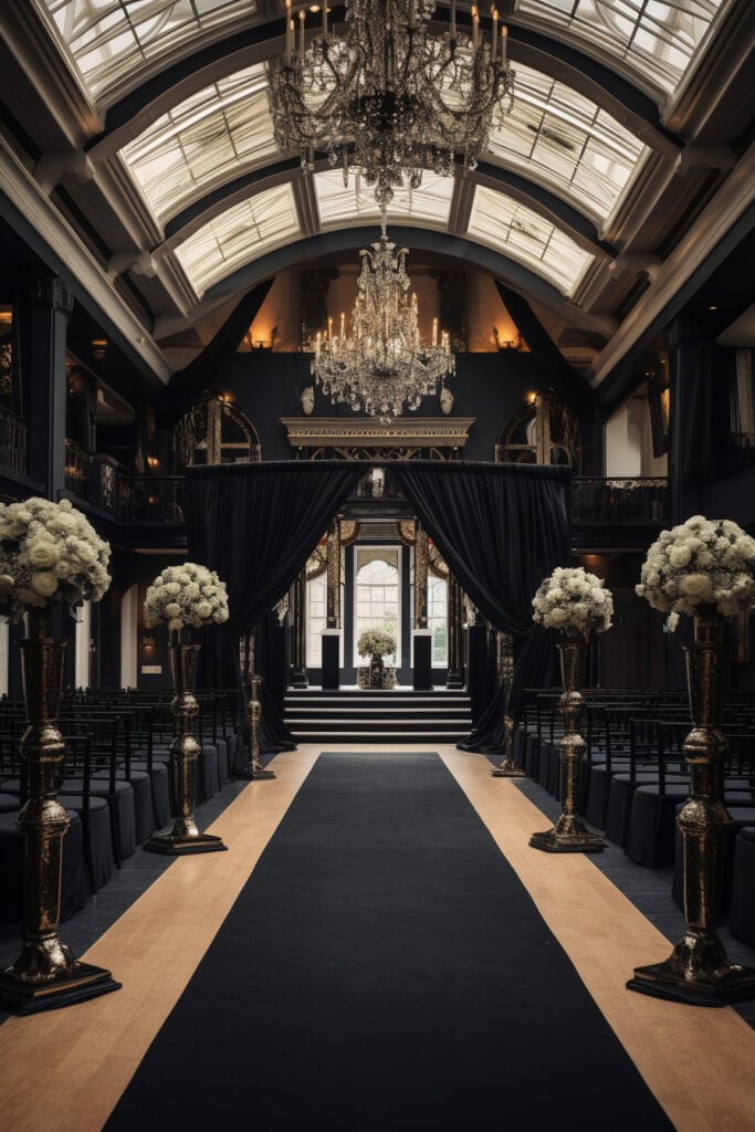 Elegant Black Theme Wedding Venues for Timeless Black Weddings