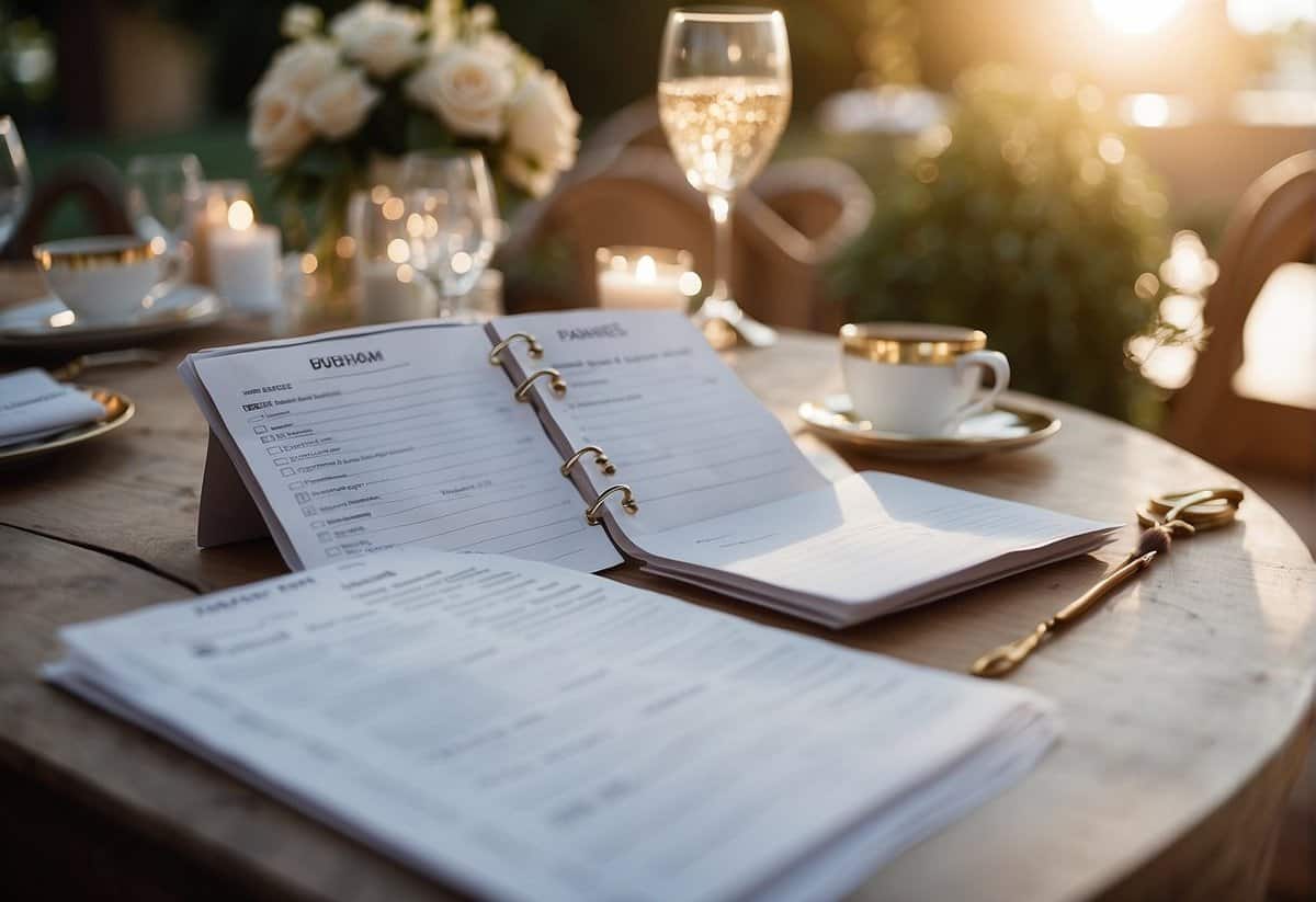 A wedding planner organizes details, schedules, and vendors for a wedding