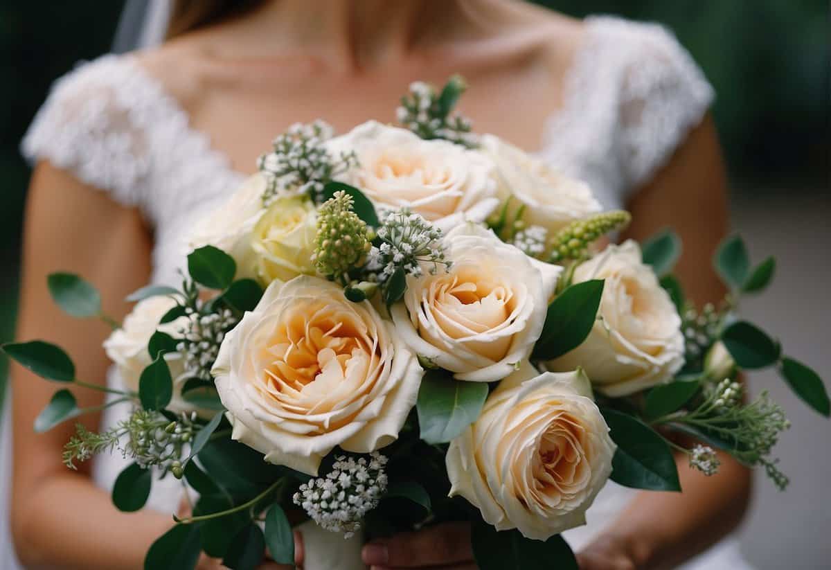 Brides brainstorm wedding details, arrange flowers, and select venues