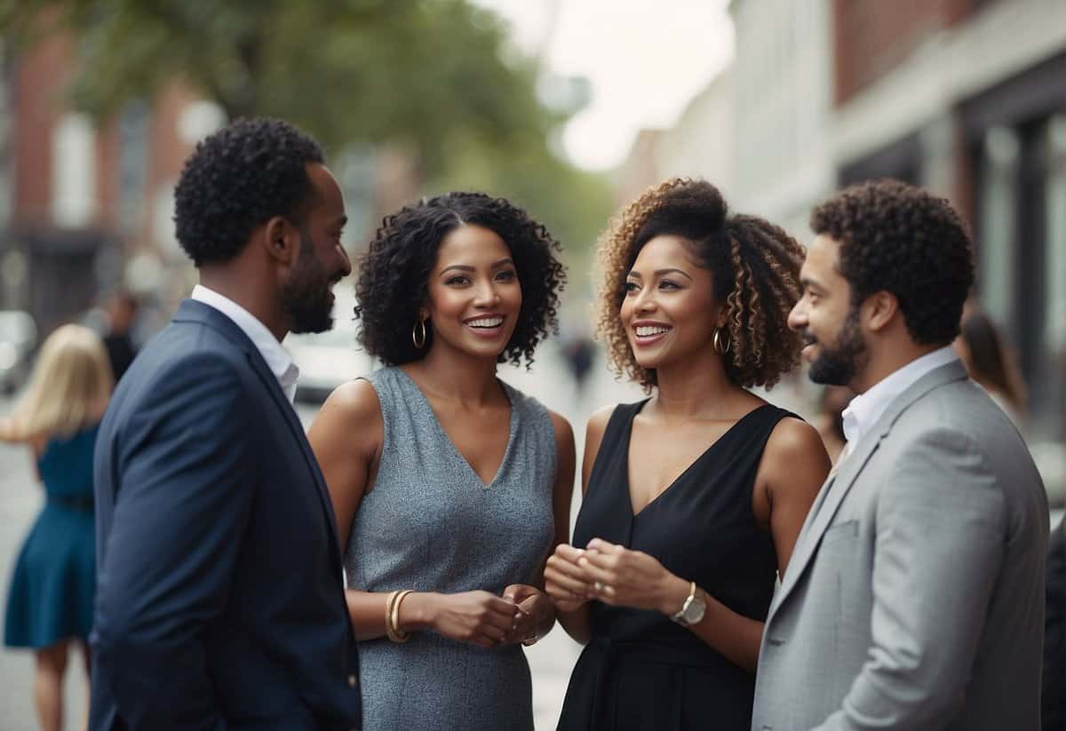 A group of diverse individuals engage in deep conversation, forming meaningful connections