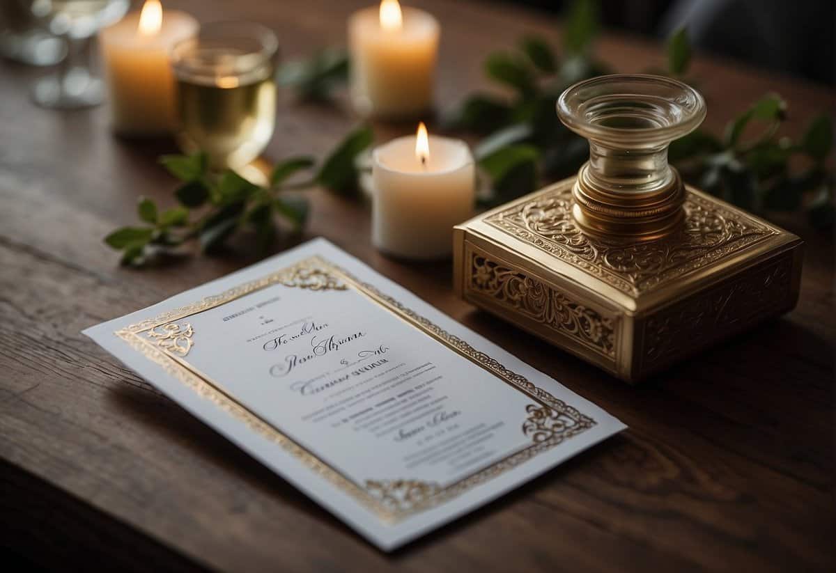 A wedding invitation lies unopened on a table, surrounded by unanswered questions and a sense of uncertainty