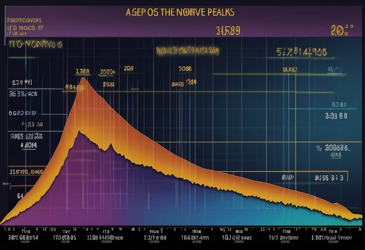 A chart showing the age and year of divorce peaks