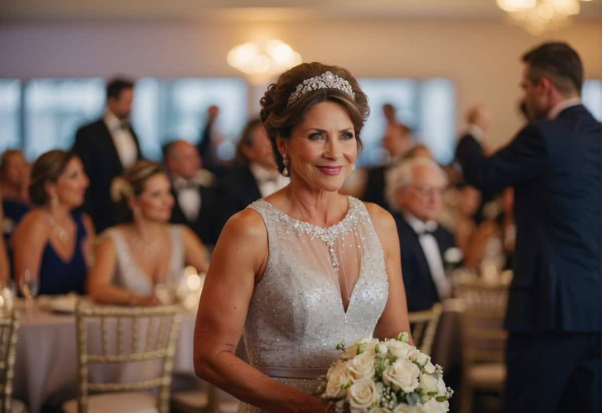 The mother of the groom assists with seating arrangements and helps coordinate the reception