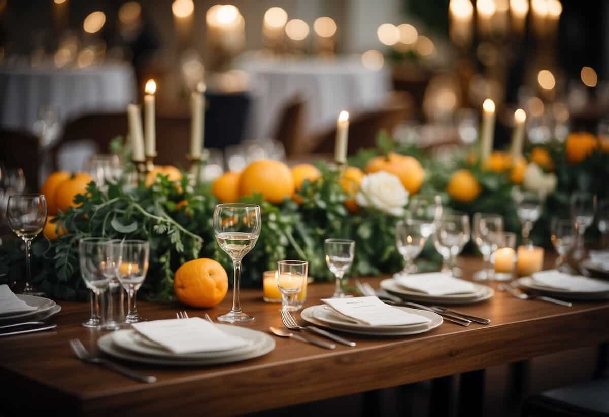 Guests submit dietary needs for wedding seating plan, ensuring all are accommodated