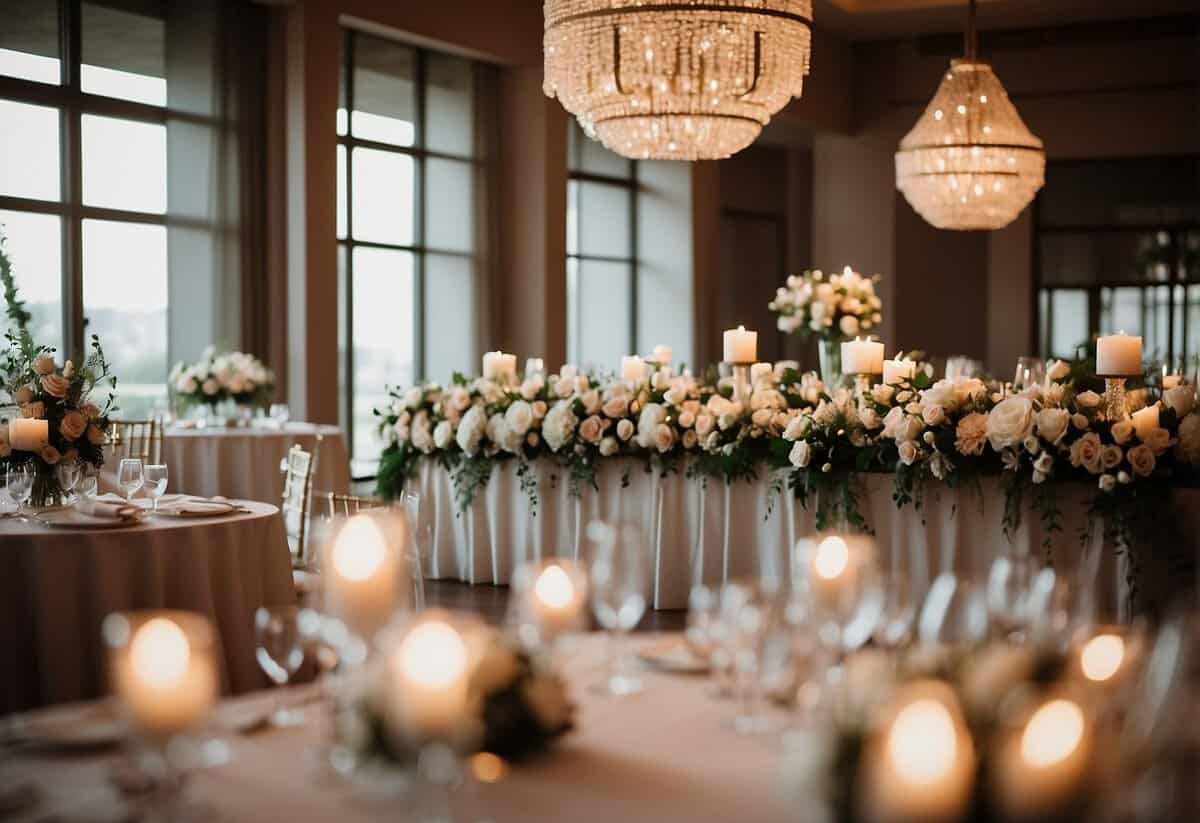 A cozy indoor setting with soft lighting, elegant decor, and a beautiful backdrop for the wedding ceremony. The space feels intimate and inviting, with creative angles to capture the special moments