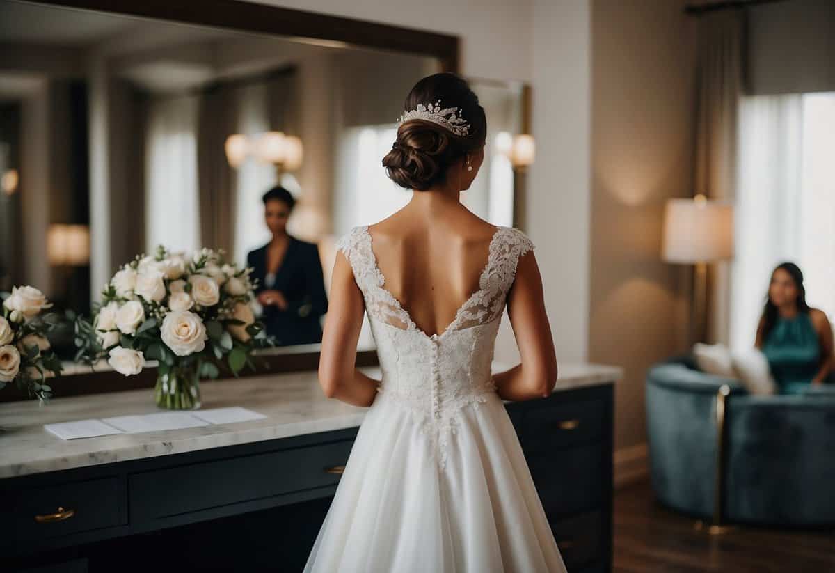 A maid of honor schedules wedding dress appointments in advance
