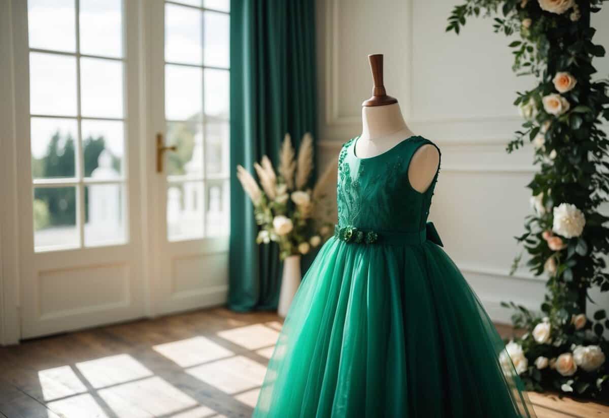 7 Emerald Green Wedding Dress Ideas for Kids to Shine