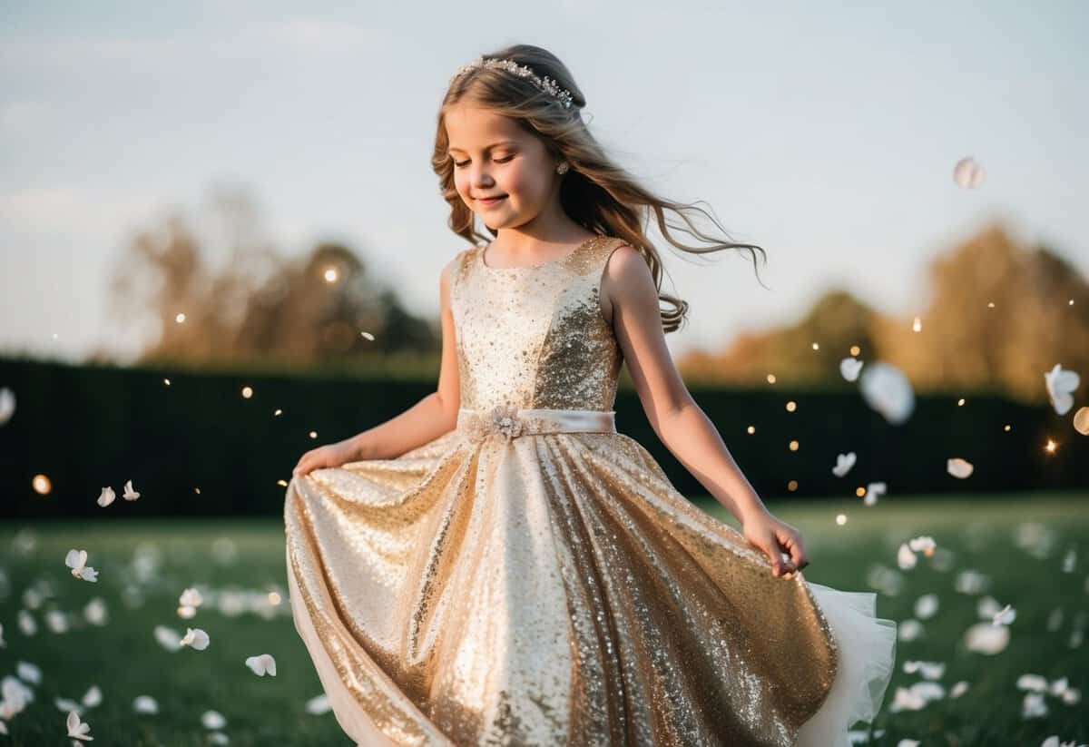 7 Gold Wedding Dress Ideas for Kids: Sparkling Styles for Little Stars