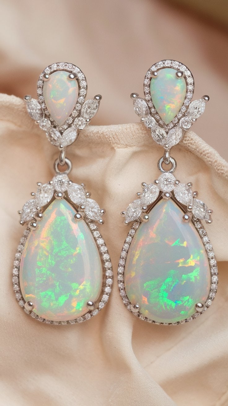 9+ Opal Wedding Earring Ideas to Shine on Your Big Day - OMG Hitched!