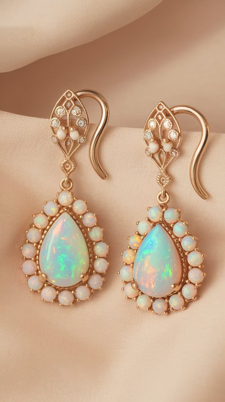 9+ Opal Wedding Earring Ideas to Shine on Your Big Day - OMG Hitched!