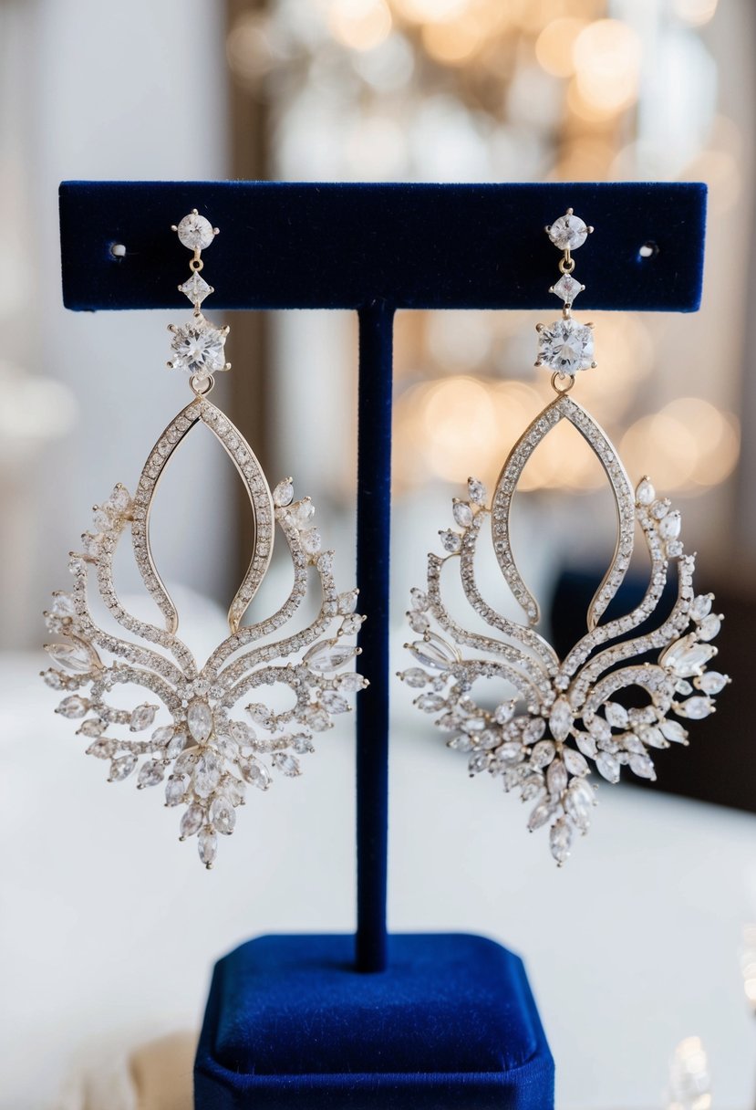 9+ Updo Wedding Earrings to Elevate Your Bridal Look