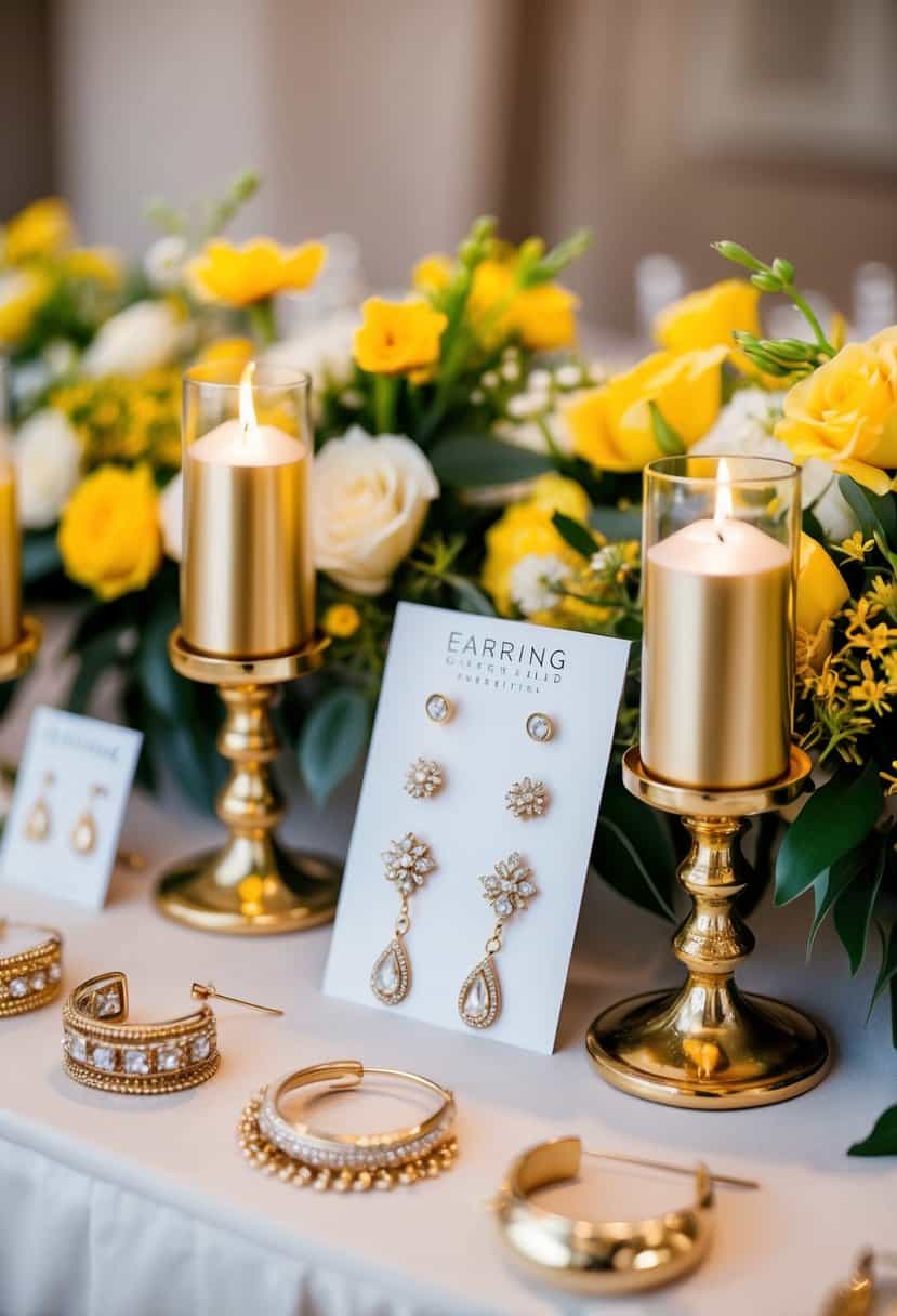 15 Yellow Wedding Earring Ideas: Brighten Your Big Day