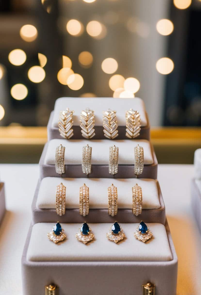 15 Stack Wedding Earrings Ideas for a Stunning Bridal Look