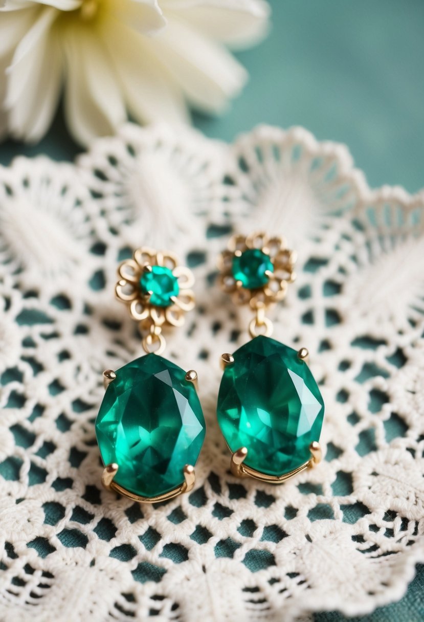 15 Green Wedding Earrings Ideas for a Stunning Eco-Friendly Look