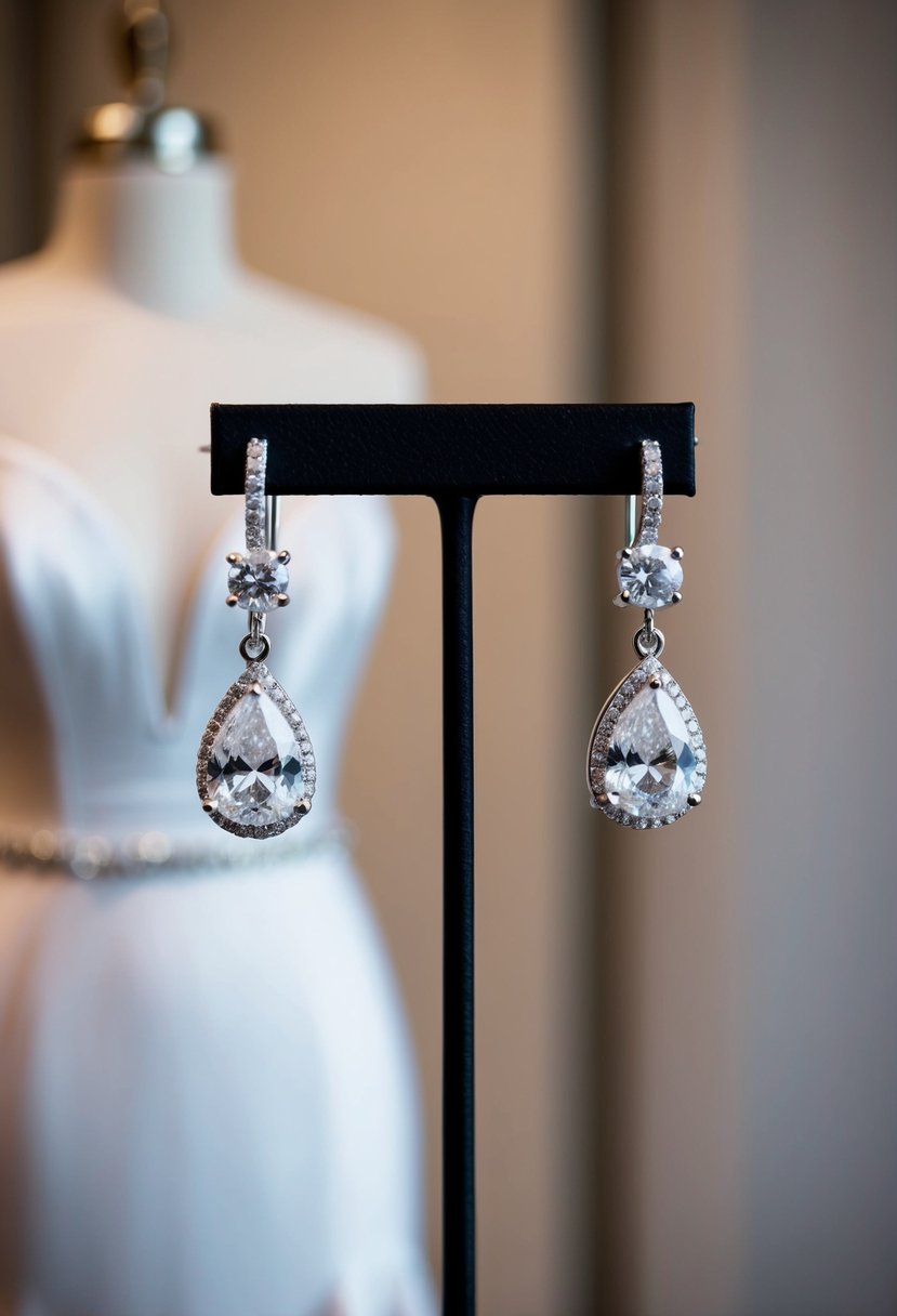 15 Wedding Earrings Ideas for Strapless Dress: Elevate Your Bridal Look