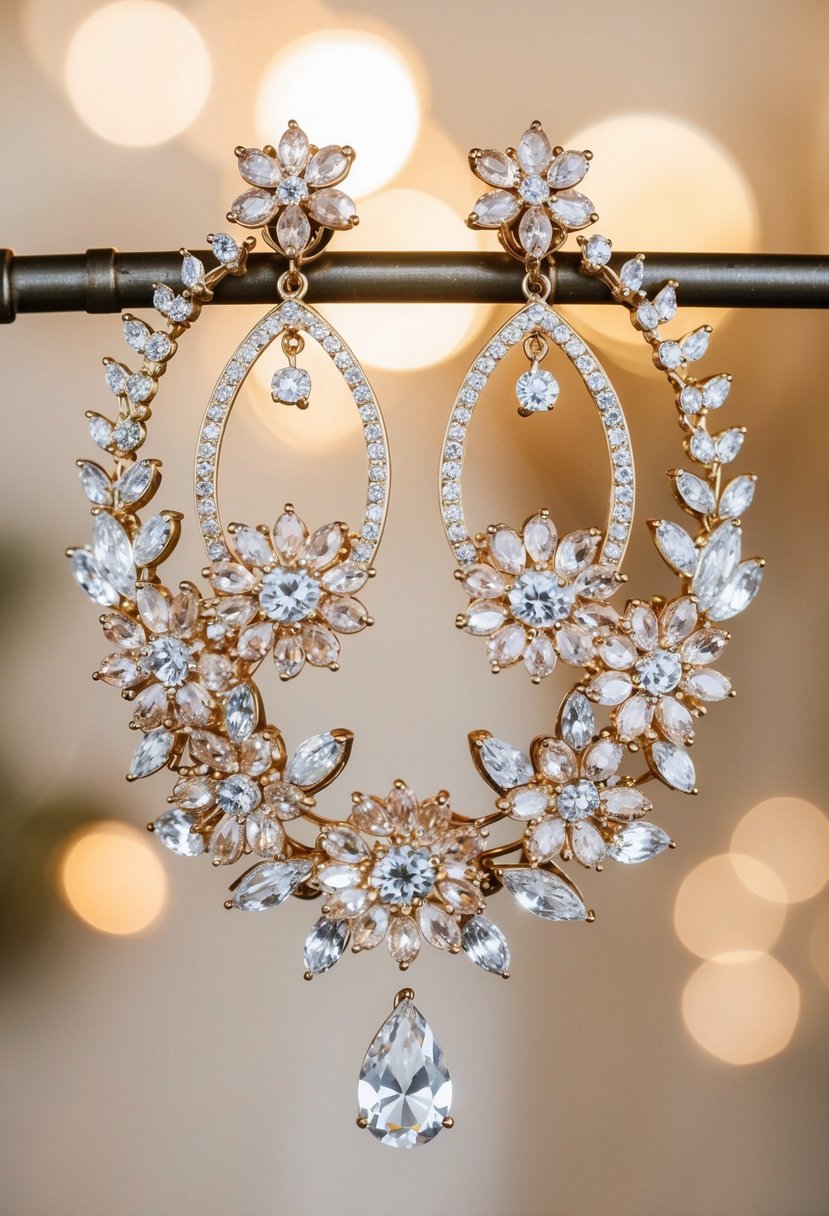 15 Big Wedding Earrings Ideas to Elevate Your Bridal Look