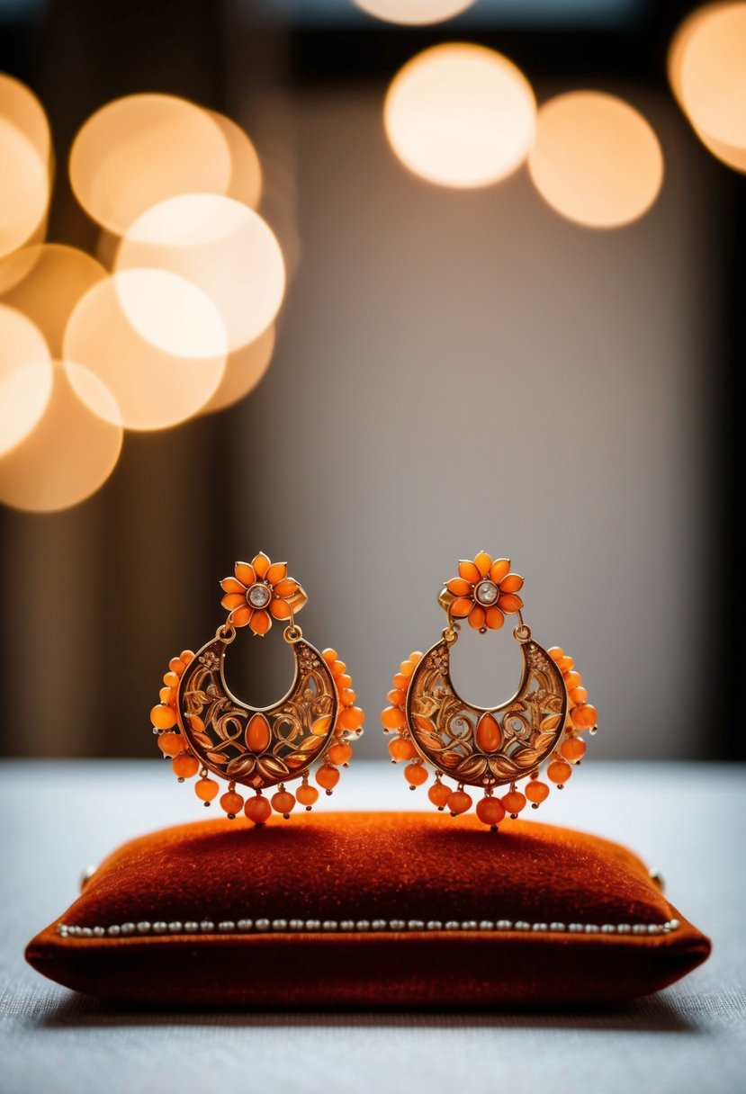 15 Orange Wedding Earrings Ideas for a Touch of Vibrant Elegance