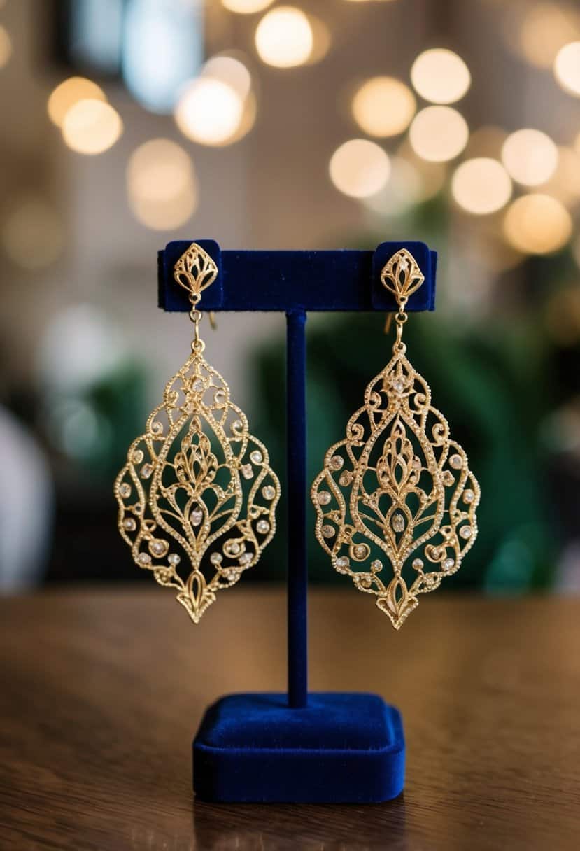 15 Vintage Gold Wedding Earrings Ideas for Your Special Day