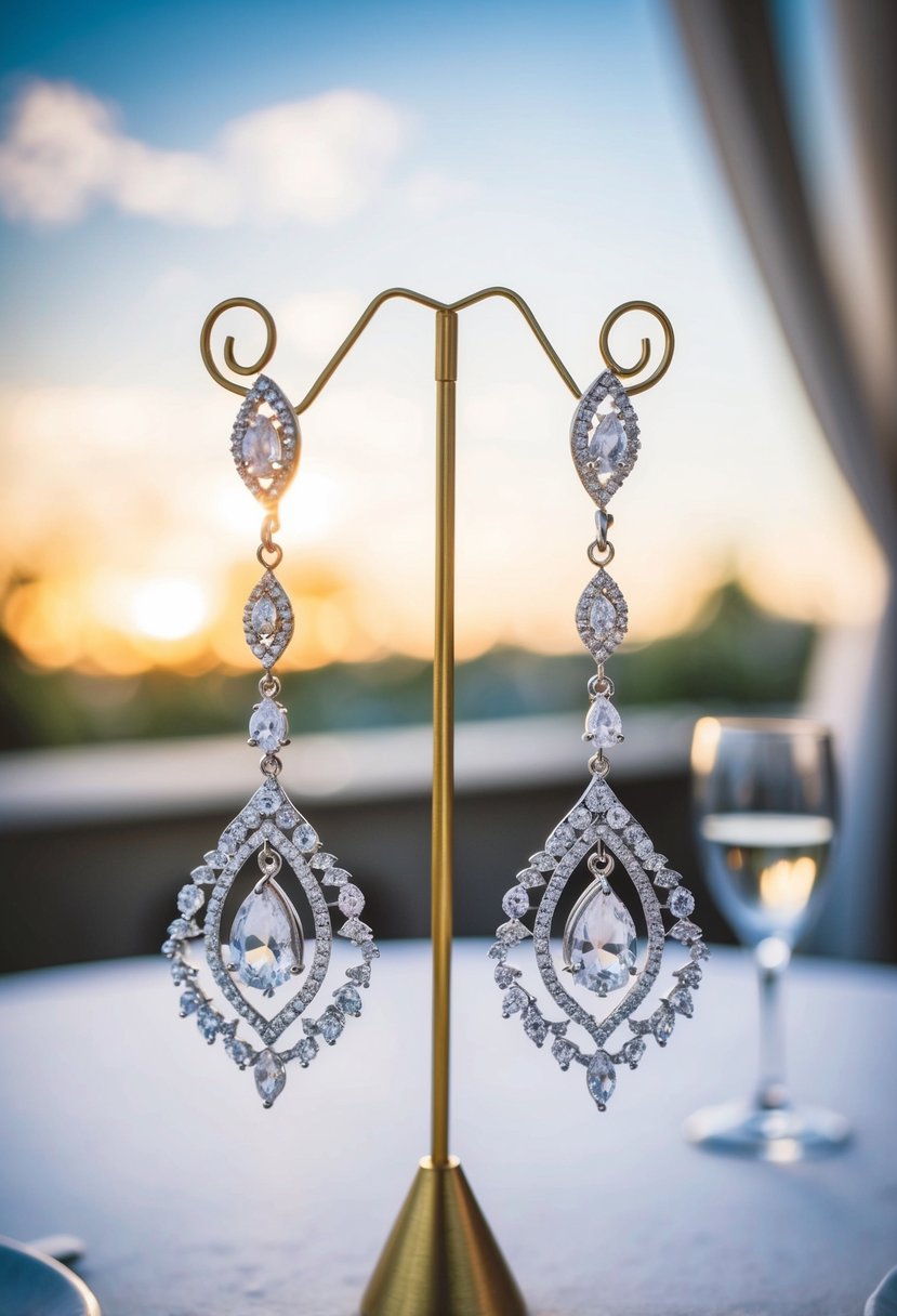 15 Dangling Wedding Earrings Ideas to Elevate Your Bridal Look