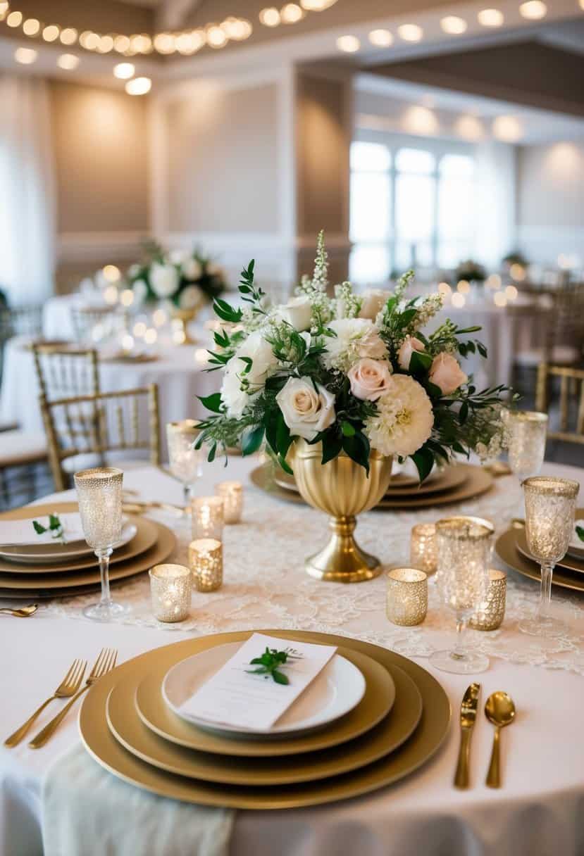 15 Gold and White Wedding Table Decoration Ideas for an Elegant Celebration