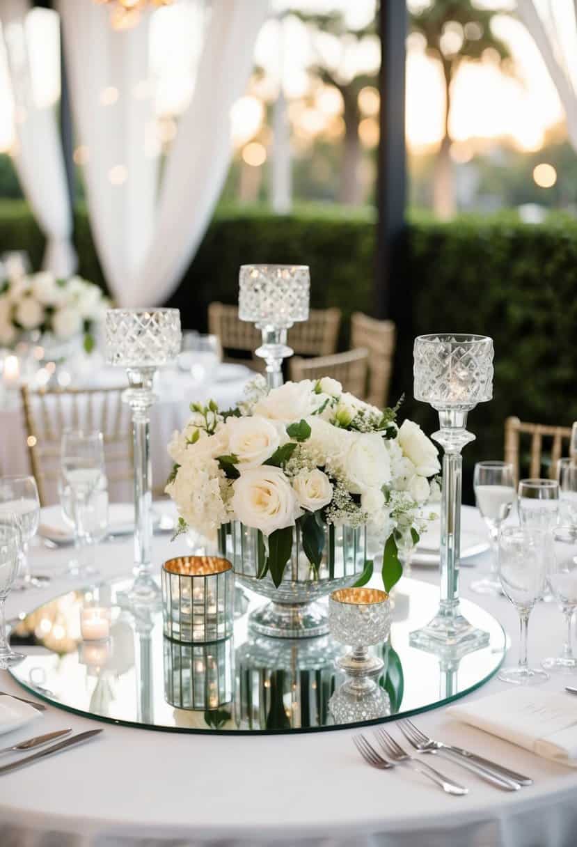 15 Mirror Wedding Table Decoration Ideas to Shine Your Day 15 Mirror Wedding Table Decoration Ideas to Shine Your Day