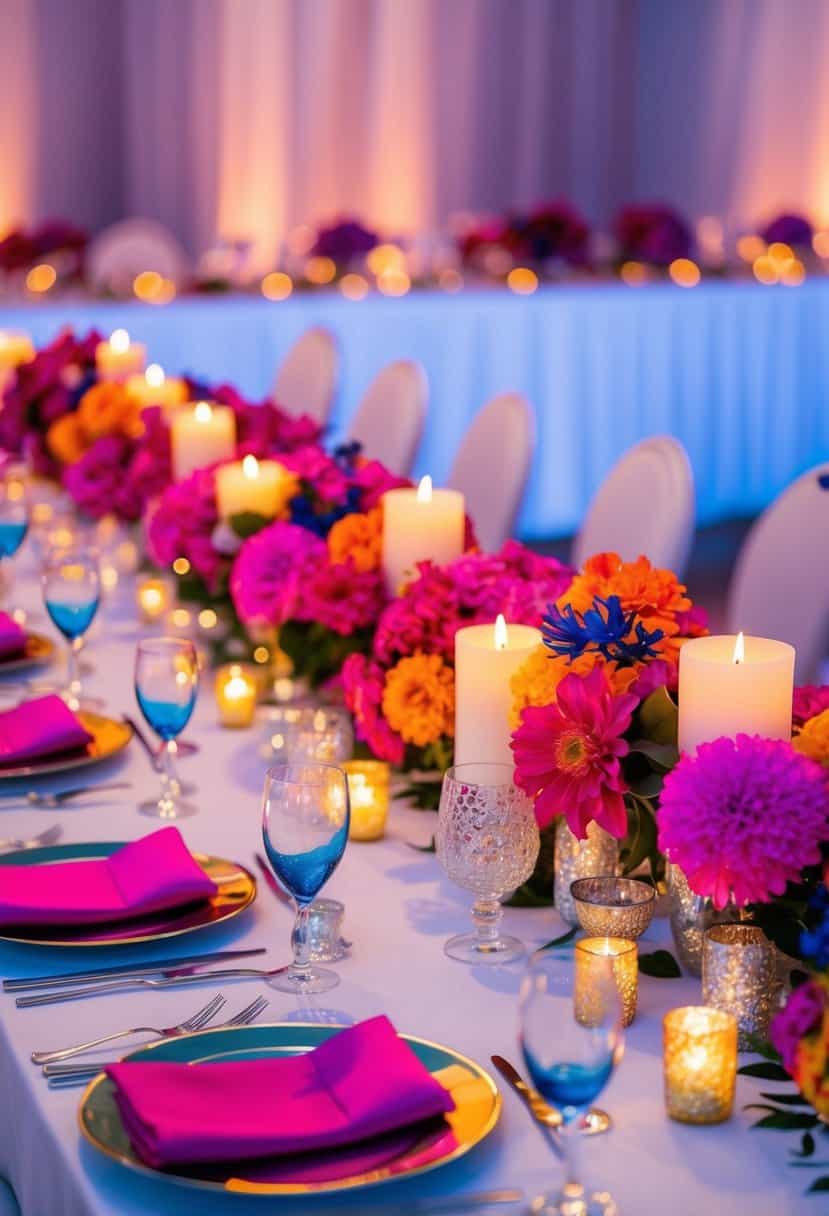 15 Neon Wedding Table Decoration Ideas for a Vibrant Celebration - OMG ...