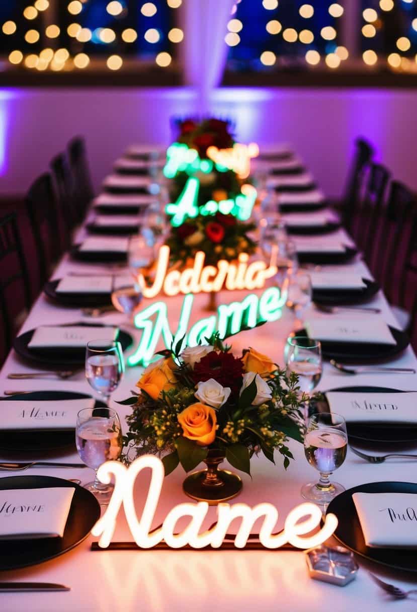 15 Neon Wedding Table Decoration Ideas for a Vibrant Celebration - OMG ...