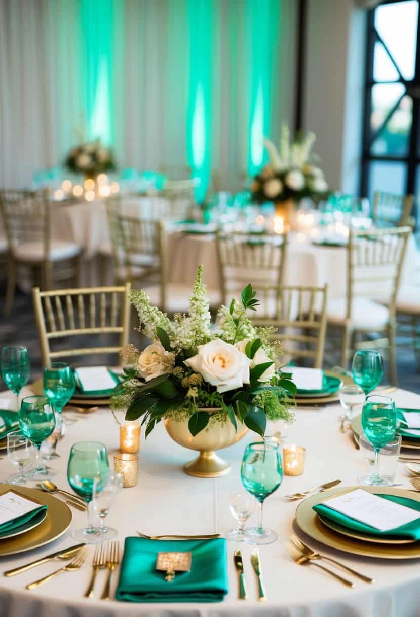 15 Light Emerald Green and Gold Wedding Color Ideas for a Stunning Celebration 15 Light Emerald Green and Gold Wedding Color Ideas for a Stunning Celebration