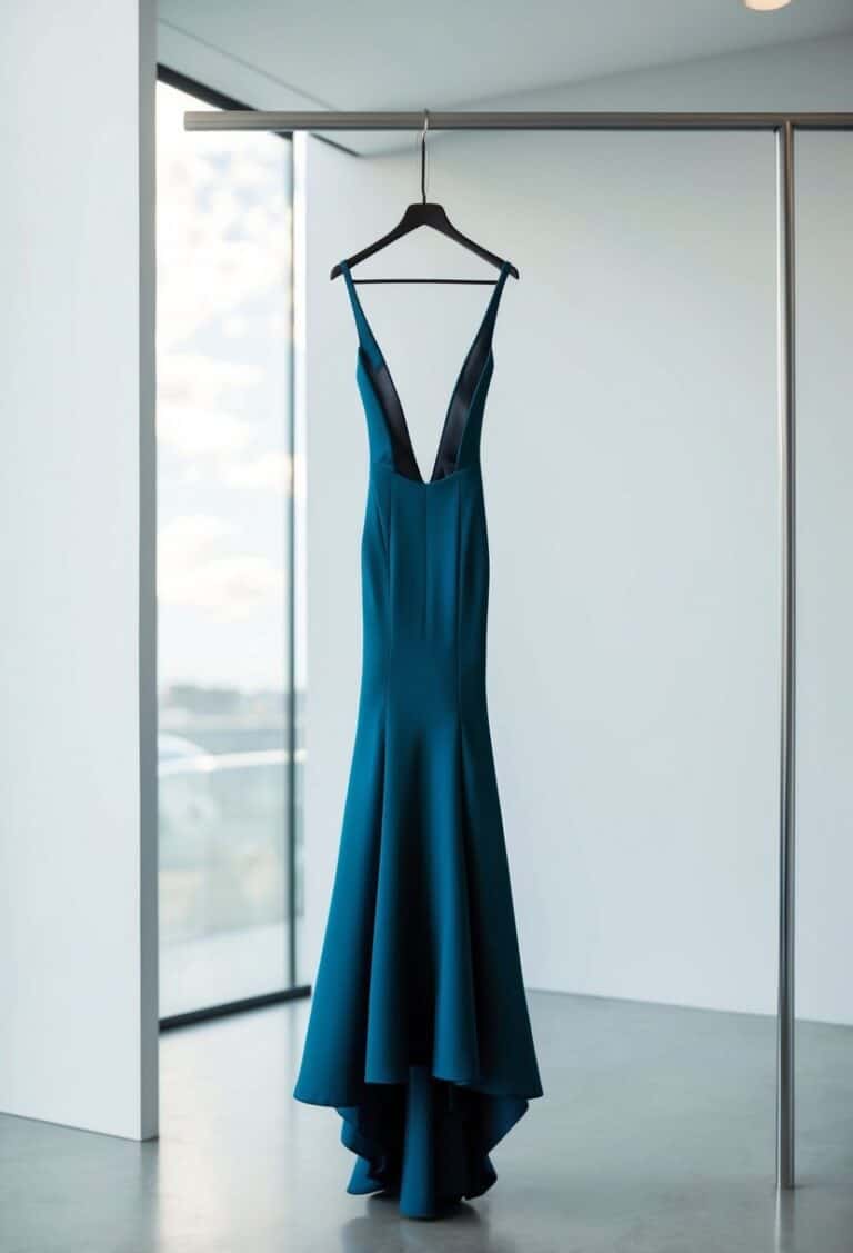 Modern Minimalist Wedding Dress Sleeveless Bridal Style