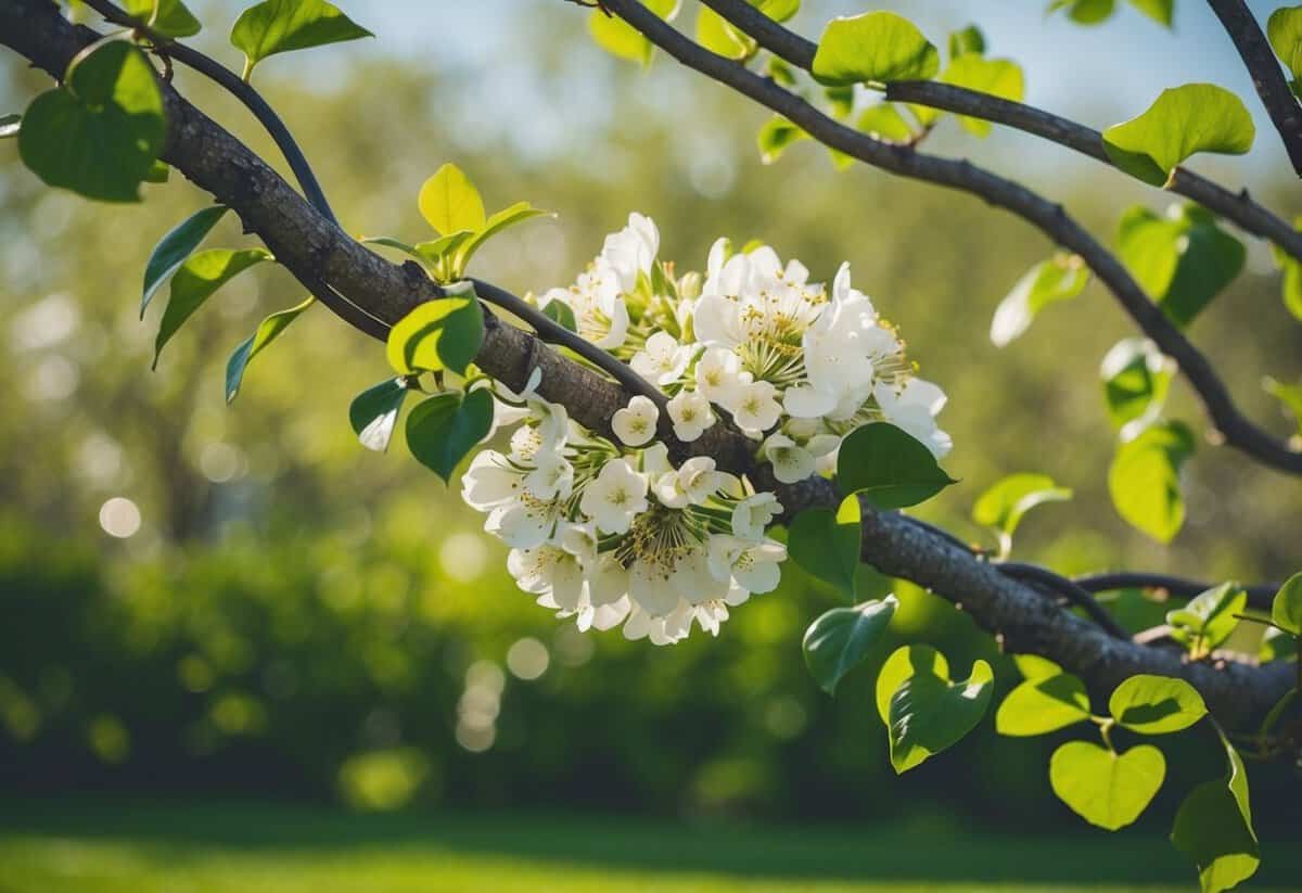 A blooming tree entwined with a sturdy vine, symbolizing the growth and support needed for a complete marriage