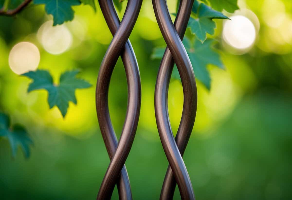 A pair of intertwined vines, symbolizing unity and commitment