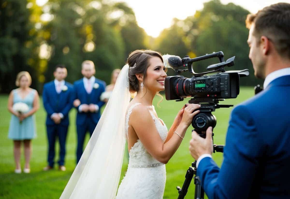 A wedding video shows raw footage of the event, while a wedding film is a carefully edited, cinematic portrayal of the day's highlights