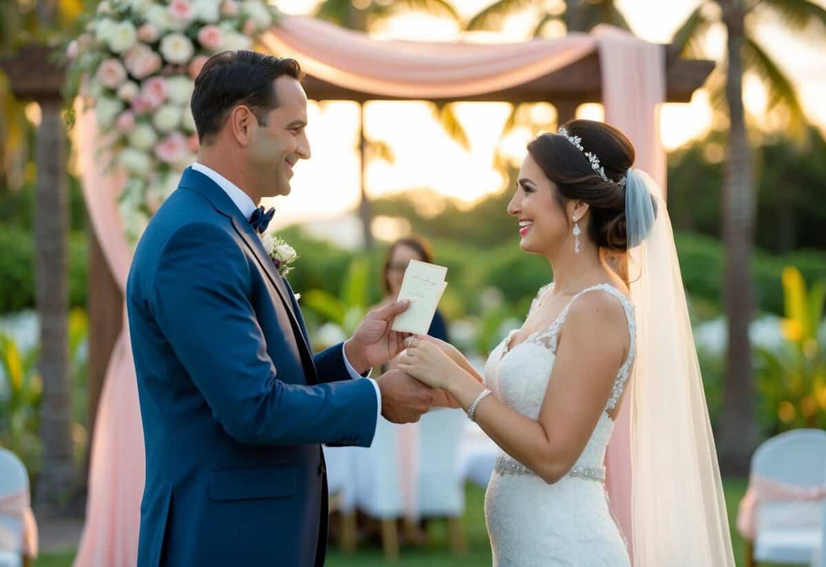 The bride's family pays for the venue, accommodations, and transportation at a destination wedding