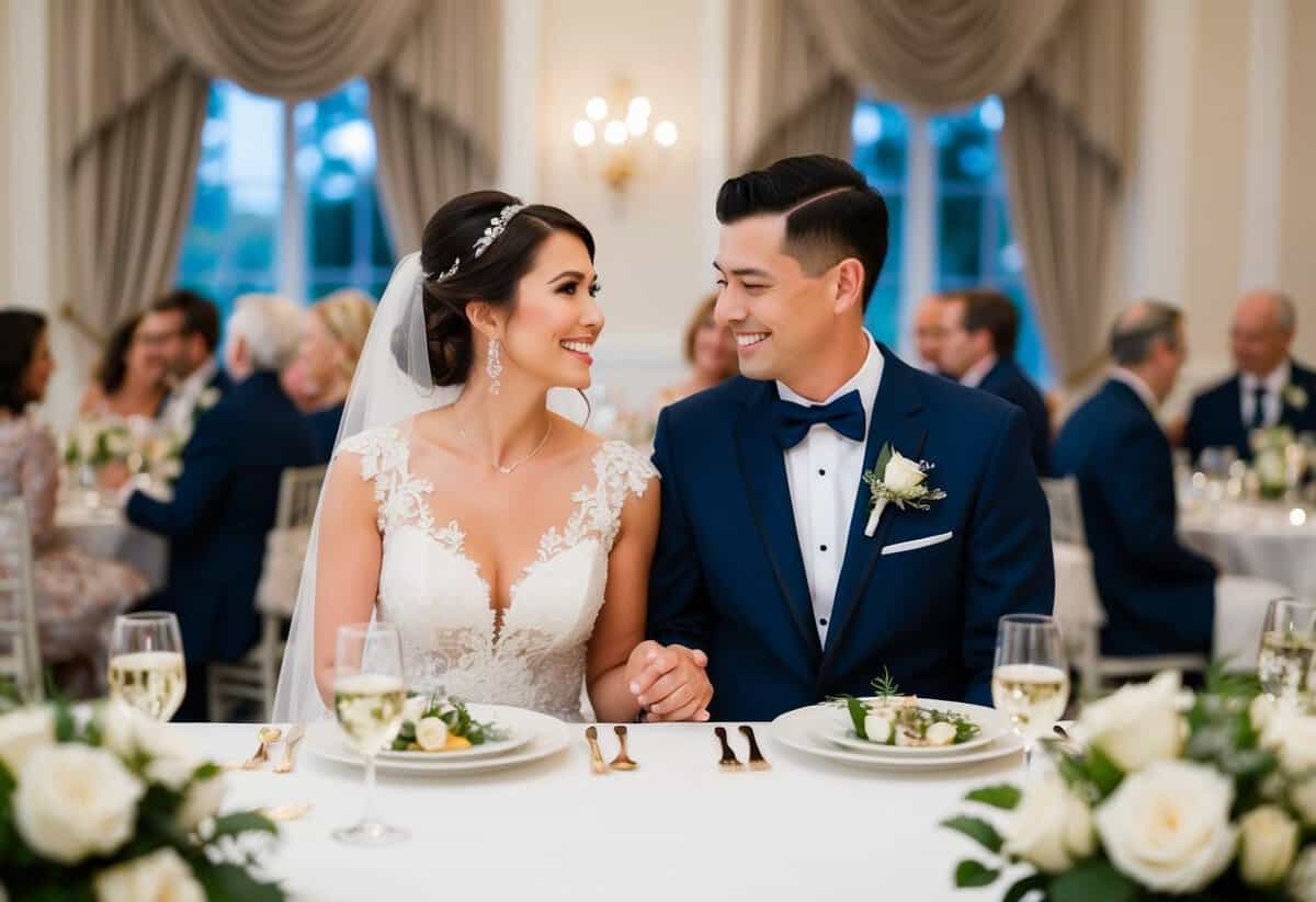 The bride's family and the groom's family each pay for different aspects of the pre-wedding events, such as the rehearsal dinner, engagement party, and bridal shower