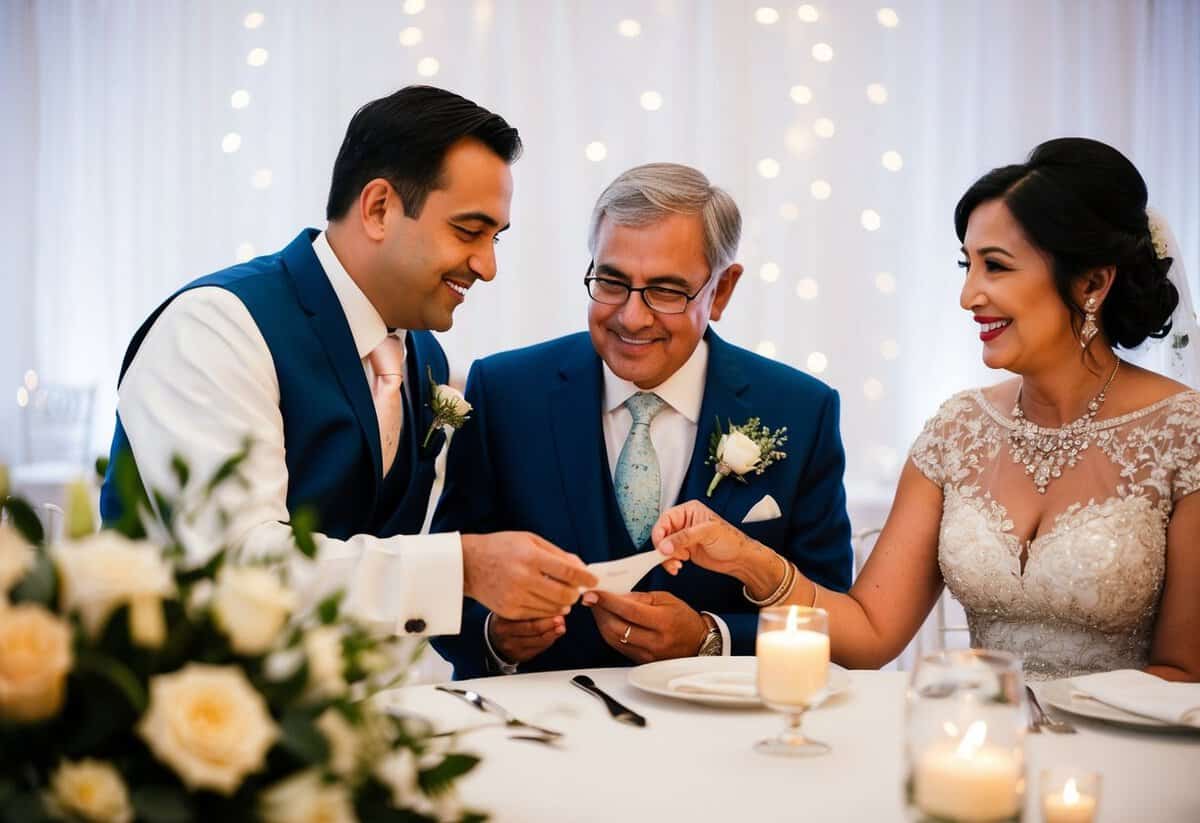 The groom's parents pay for the reception and post-wedding events