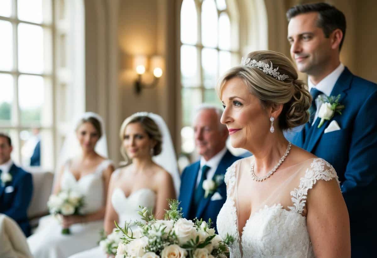 A mother of the bride should not overshadow or interfere with the bride's decisions, but rather offer support and assistance throughout the day