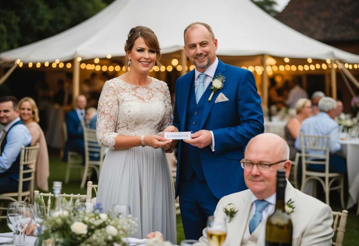 The groom's family pays for the venue, catering, and bar expenses in a traditional UK wedding