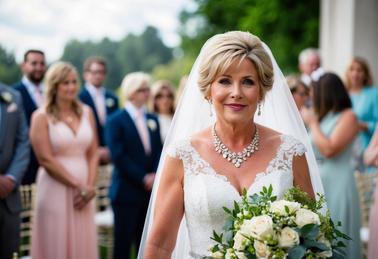 A mother of the bride should not overshadow or upstage the bride during any part of the wedding festivities