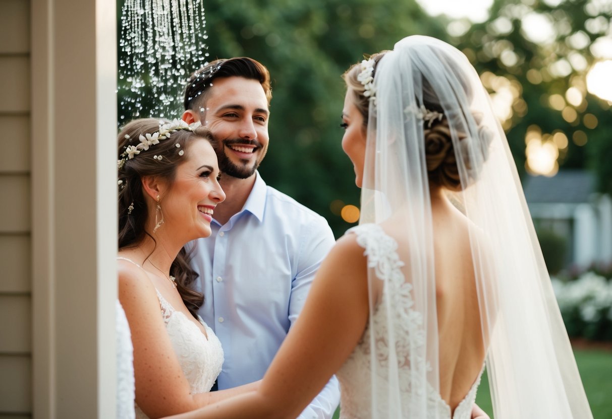 A couples shower shows both partners together, while a wedding shower focuses on the bride