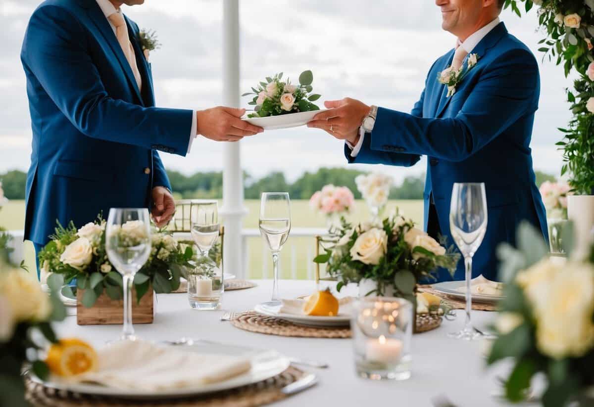 The groom's parents pay for the venue, catering, and decorations for the wedding in 2024