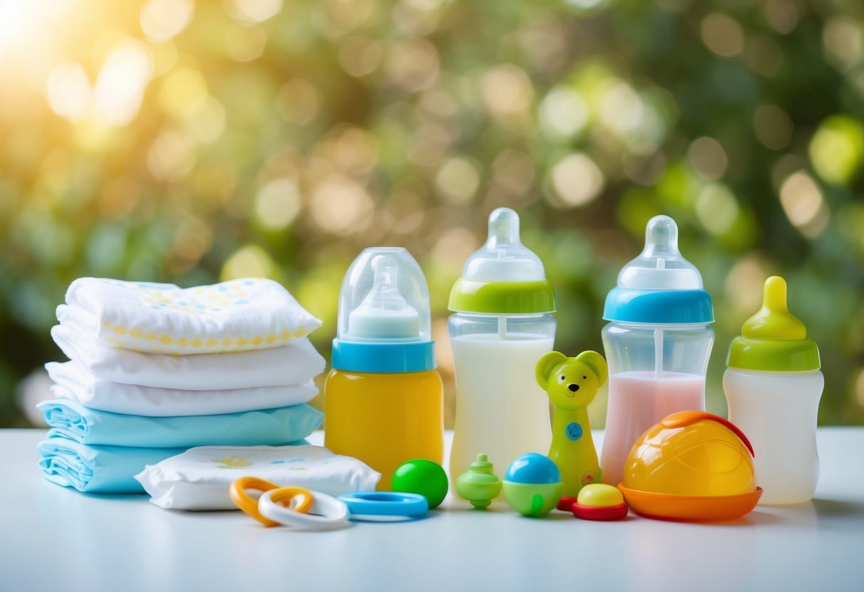 A baby registry with items like diapers, bottles, and toys. Avoid asking for inappropriate or impractical items