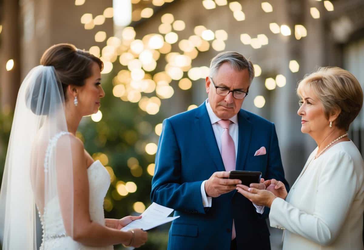 A bride's parents ponder wedding expenses amidst rising costs