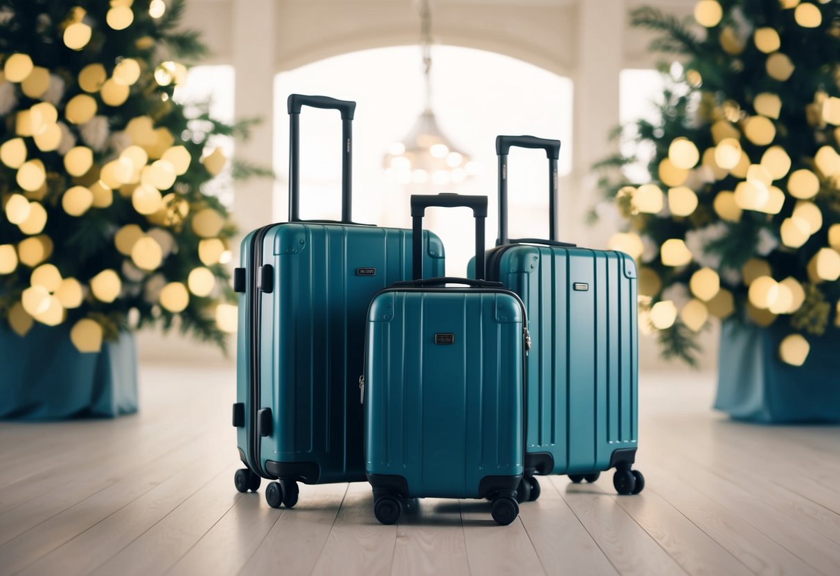 A wedding registry with a variety of non-traditional gift options, including a set of stylish and durable luggage