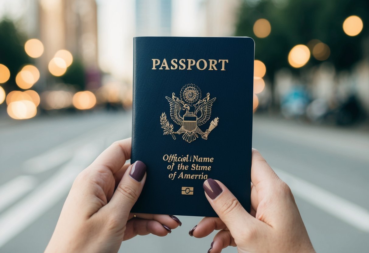 A woman's maiden name on official documents, such as a passport or driver's license, conflicting with her married name on other documents, causing confusion and potential legal issues