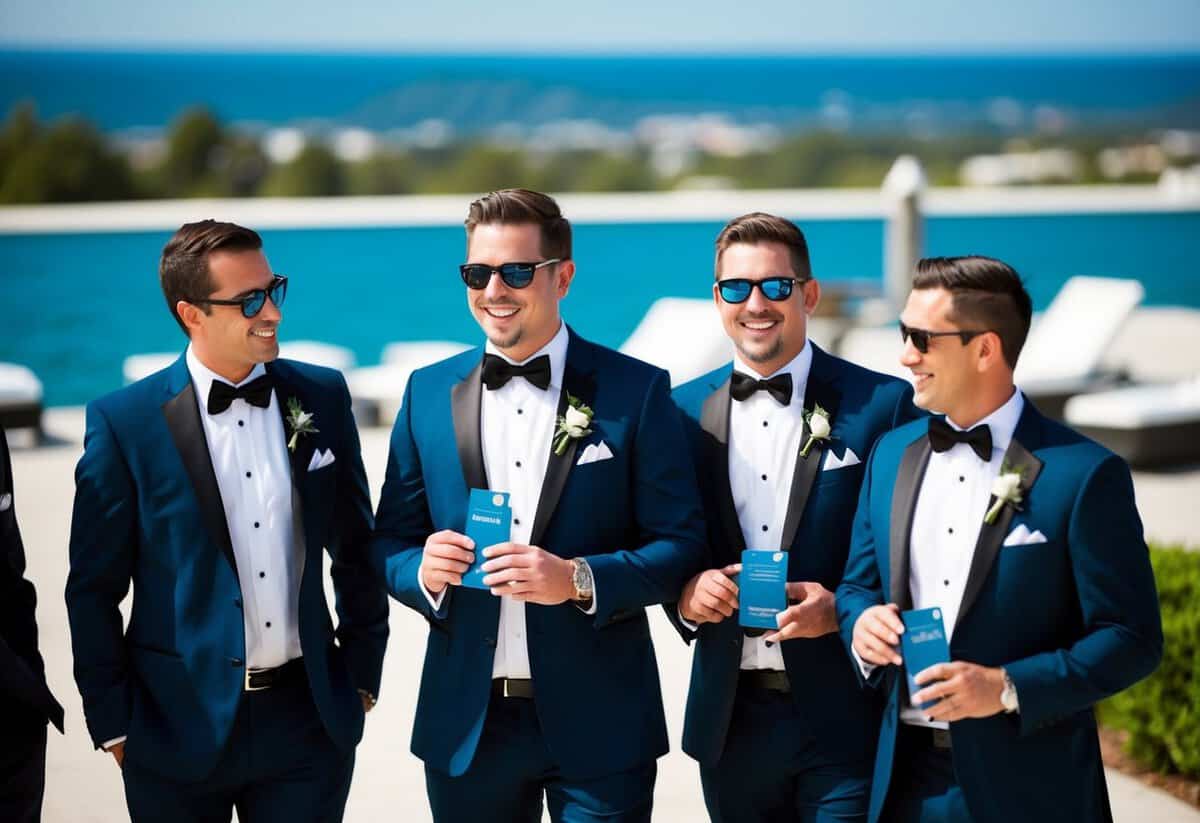 Groomsmen pay for tuxedo rental, travel expenses, and bachelor party activities