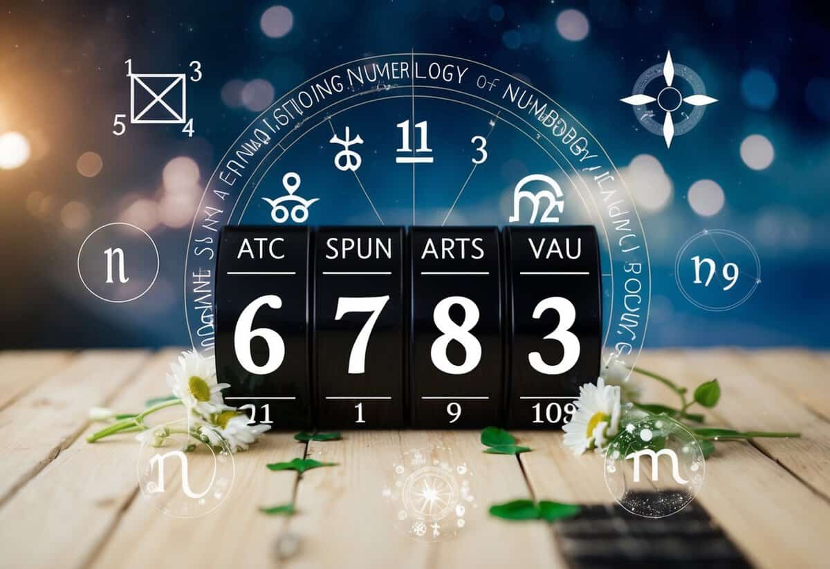 A wedding date is chosen based on astrology and numerology. The scene depicts celestial symbols and numbers influencing the selection process