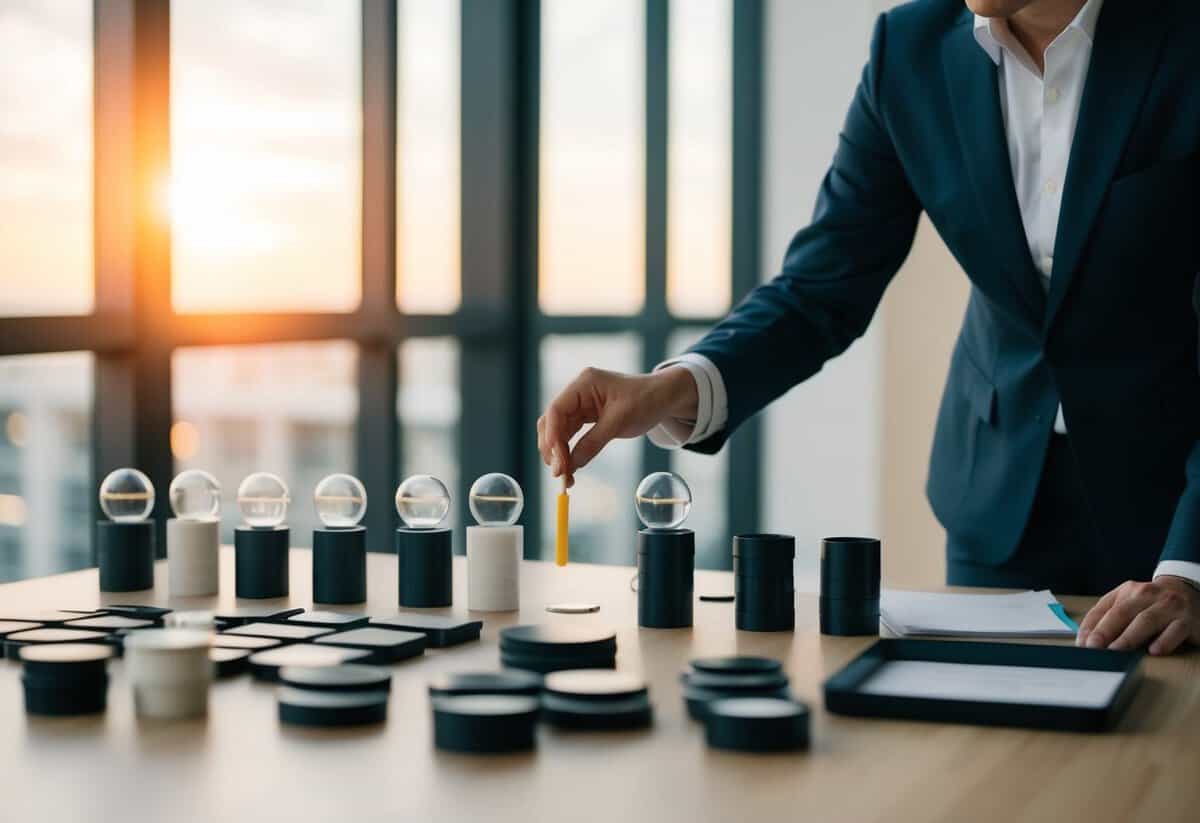 A coordinator arranging and organizing various elements in a structured and orderly manner