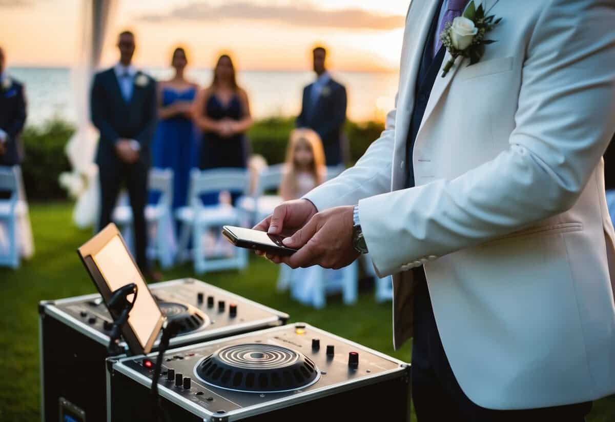 A wedding planner does not handle setting up the sound system for the ceremony