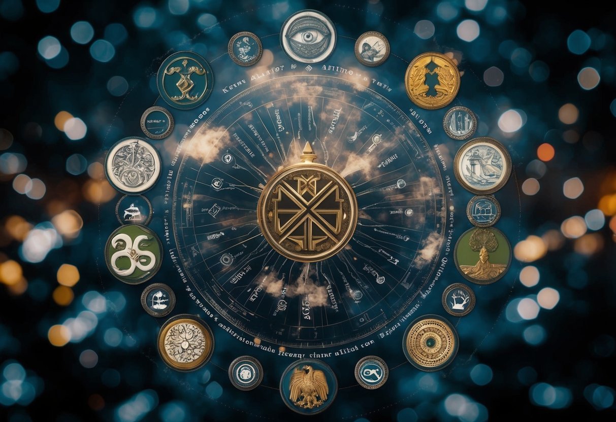 Kenna's influence on Reign's story is depicted through a series of interconnected symbols and motifs, weaving together the past, present, and future in a visually captivating narrative