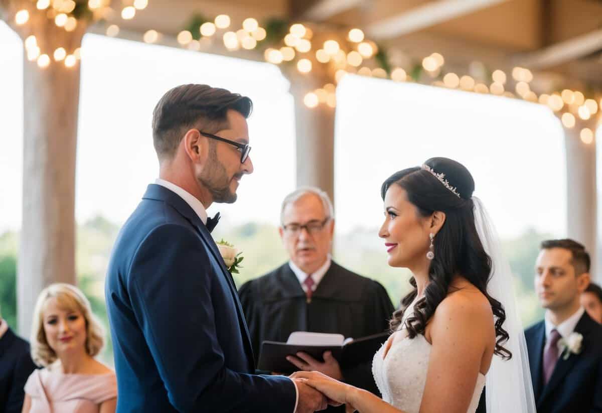 The officiant asks the designated person or party first at each type of ceremony
